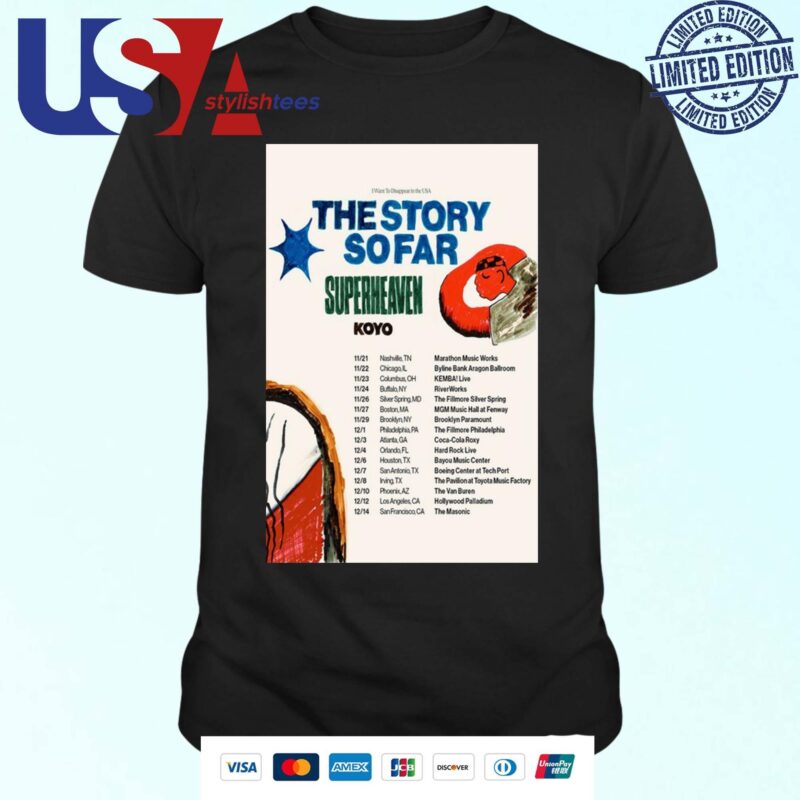 The Story So Far Fall Tour 2024 T-shirt