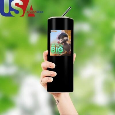 Official Chump Migration Movie Us Pigeons We Have Big Hearts Too Mug, Tumbler Tumbler 12oz Black