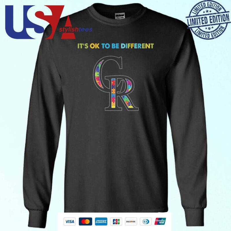MLB Colorado Rockies It's Ok To Be Different Autism 2024 Sweater