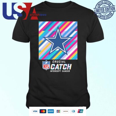 NFL Crucial Catch Intercept Cancer Dallas Cowboys 2024 T-shirt