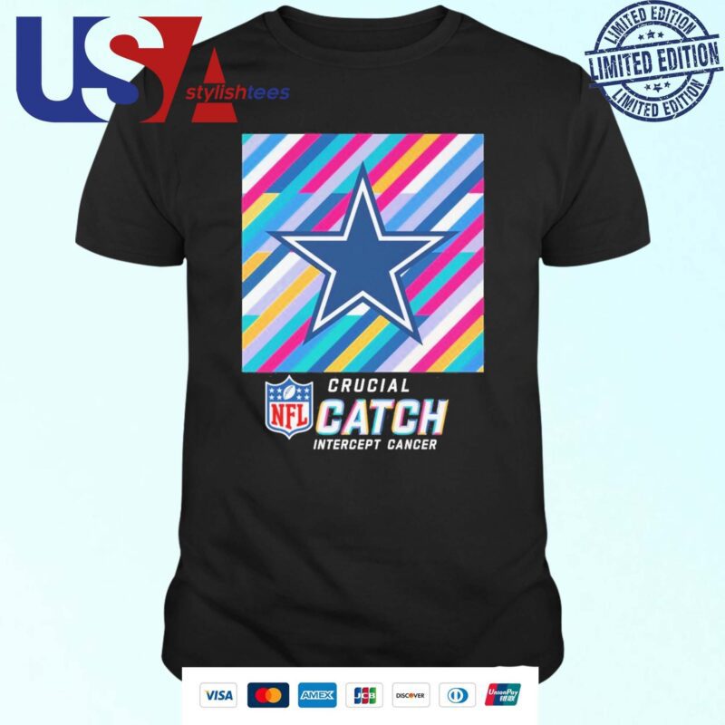 NFL Crucial Catch Intercept Cancer Dallas Cowboys 2024 T-shirt