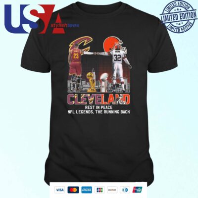 Cleveland Jim Brown Rest In Peace NFL Legends The Running Back Signatures 2024 T-shirt