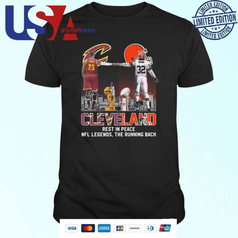 Cleveland Jim Brown Rest In Peace NFL Legends The Running Back Signatures 2024 T-shirt