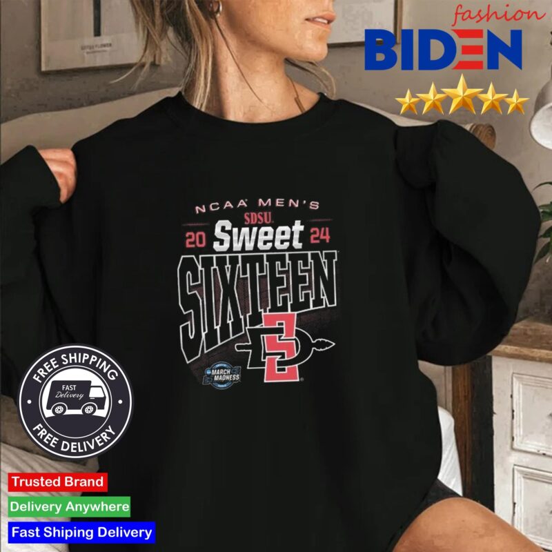 SDSU Aztecs 2024 NCAA Men's Sweet Sixteen Shirt Sweater Den