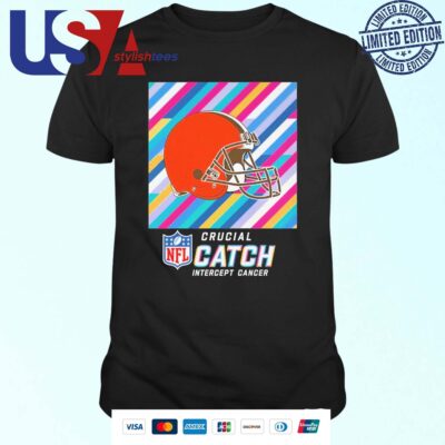 NFL Crucial Catch Intercept Cancer Cleveland Browns 2024 T-shirt