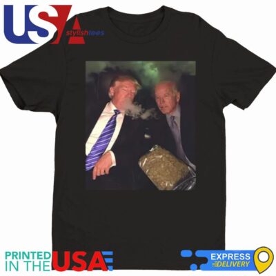 Trump And Biden Smoking Weed Shirt
