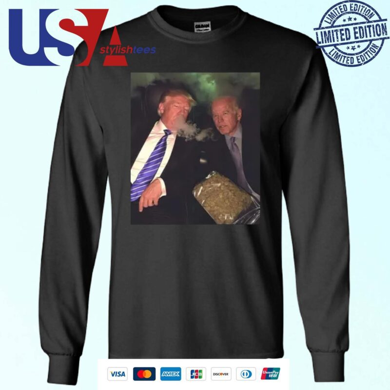 Trump And Biden Smoking Weed Sweater
