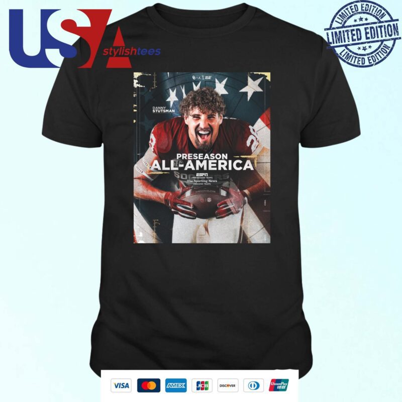 Oklahoma Football Danny Stutsman Is ESPN Preseason All-America Team And The Sporting News Preseason All-America 2nd Team T-shirt