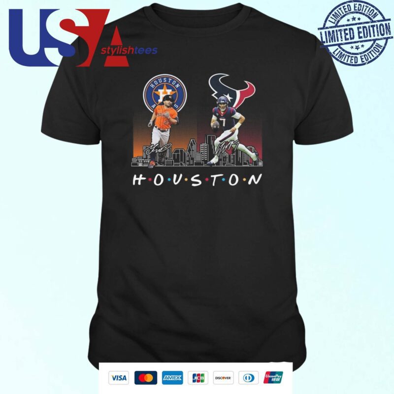 Houston Astros Baseball Houston Texans Football The Friends The Proud Signatures 2024 T-shirt
