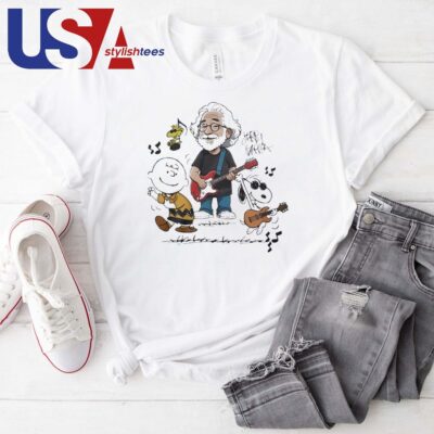 Peanuts Characters Dancing X Jerry Garcia Shirt