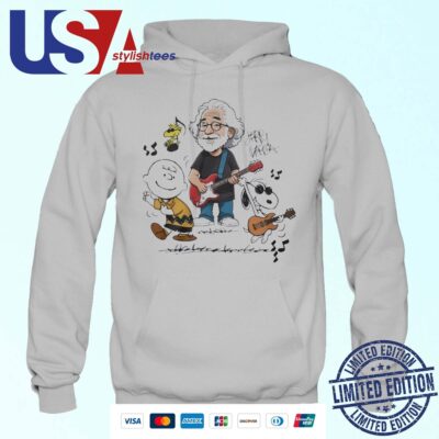 Peanuts Characters Dancing X Jerry Garcia Hoodie