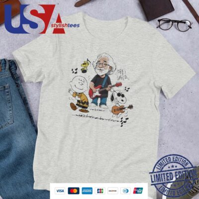 Peanuts Characters Dancing X Jerry Garcia Shirt