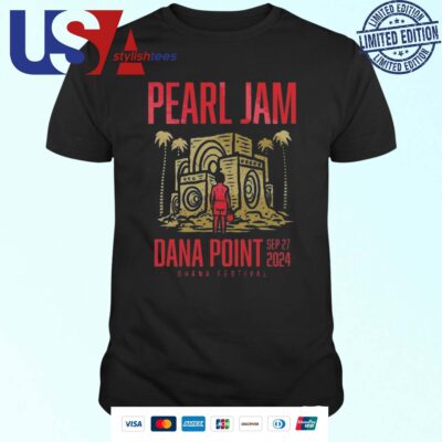Pearl Jam Dana Point, CA Sep 27 2024 Ohana Festival Tour T-shirt