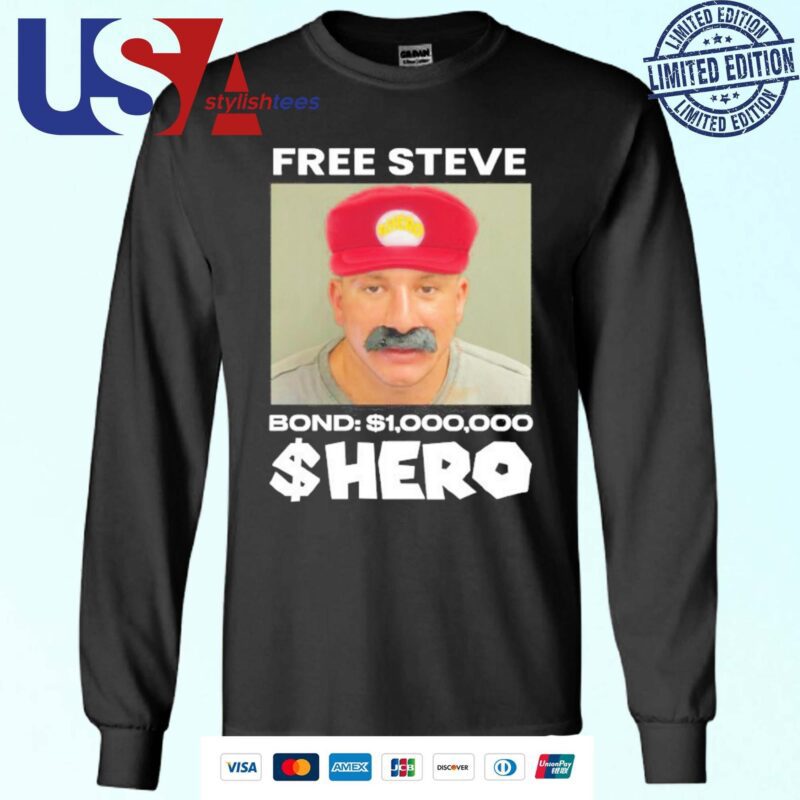 Stevewilldoit Merch Free Steve The $Hero Bond $1000000 Sweater
