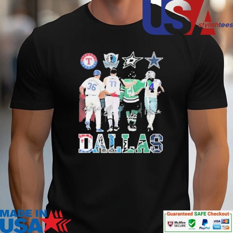 Official Texas Rangers Dallas Mavericks Dallas Stars Dallas Cowboys Proud State unisex