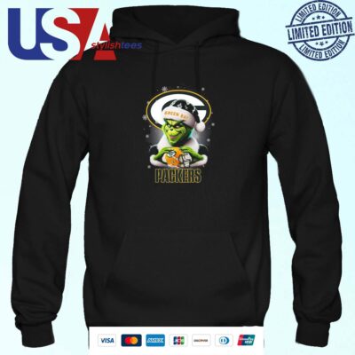The Santa Grinch Love Green Bay Packers NFL Merry Christmas 2024 Hoodie