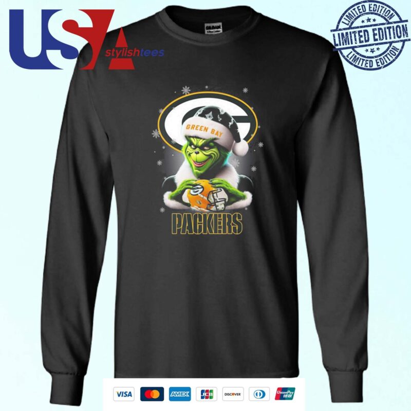 The Santa Grinch Love Green Bay Packers NFL Merry Christmas 2024 Sweater