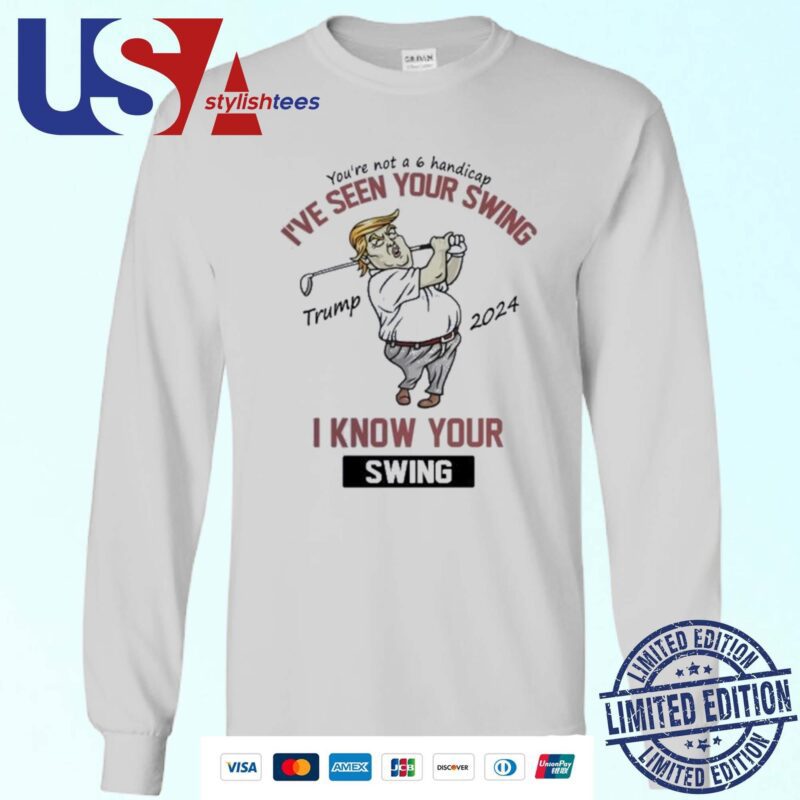 Trump I've Seen Your Swing I Know Your Swing Golf Sweater