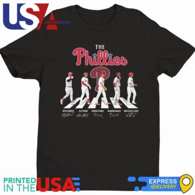 Philadelphia Phillies Bryce Harper Alec Bohm Ranger Suarez Baseball The Phillies Signatures T-Shirt