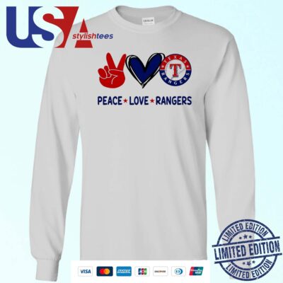Peace Love Texas Rangers MLB 2024 Sweater