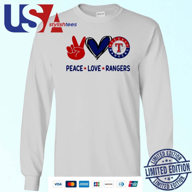 Peace Love Texas Rangers MLB 2024 Sweater