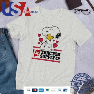 Snoopy And Woodstock Loves Tractor Supply Logo Shirt