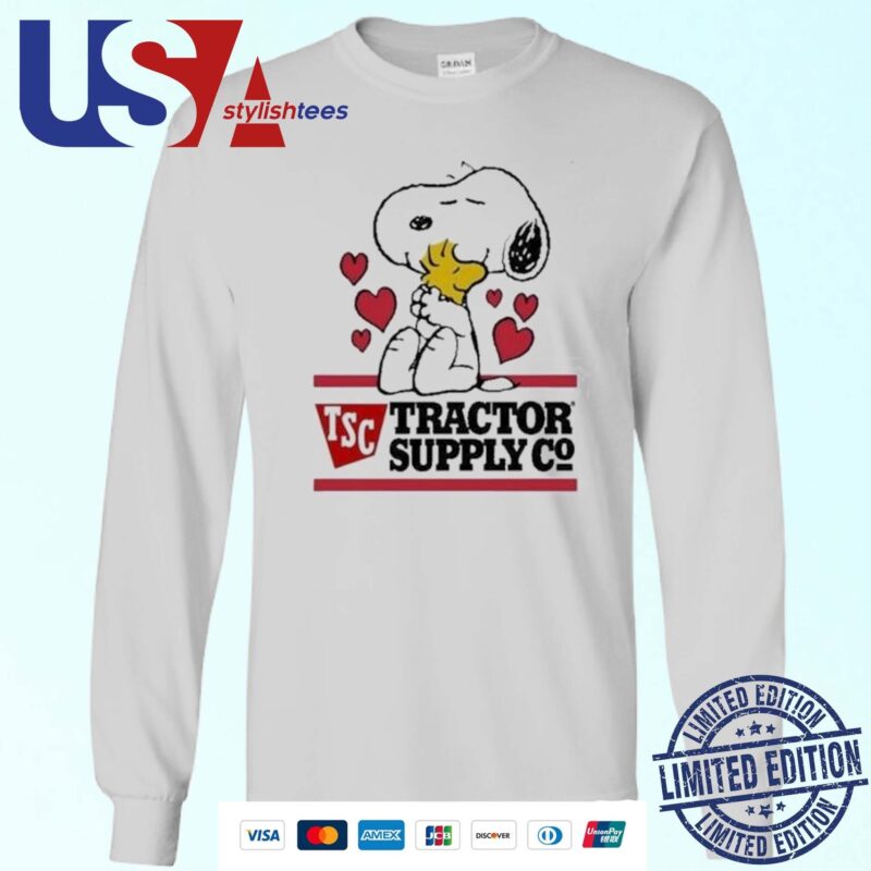 Snoopy And Woodstock Loves Tractor Supply Logo Sweater