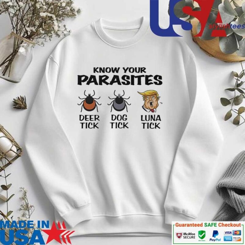 Official Anti Trump Trump Know Your Parasites Deer Tick Dog Tick Luna Tick sweater