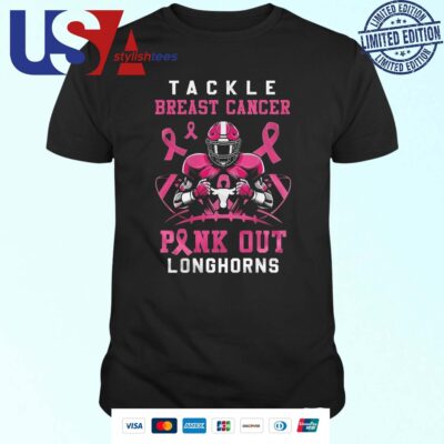 Texas Longhorns – Tackle Breast Cancer T-shirt