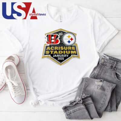 Pittsburgh Steelers Vs Cincinnati Bengals Gameday Acrisure Stadium January 2025 T-shirt