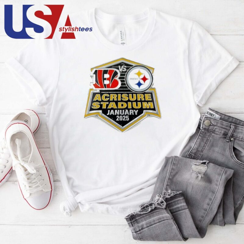Pittsburgh Steelers Vs Cincinnati Bengals Gameday Acrisure Stadium January 2025 T-shirt
