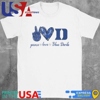 Peace Love Duke Blue Devils Shirt