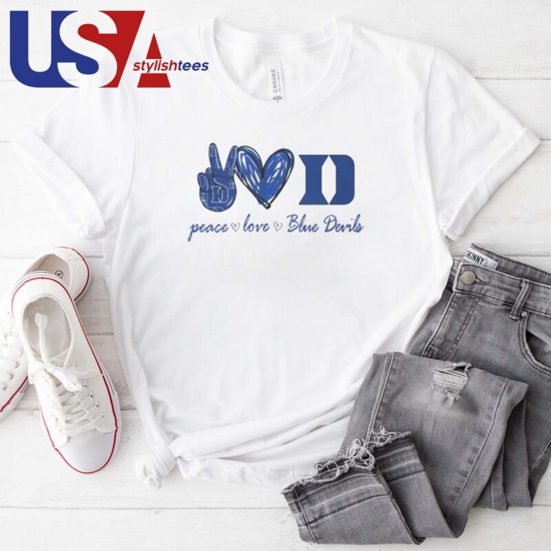 Peace Love Duke Blue Devils T-shirt