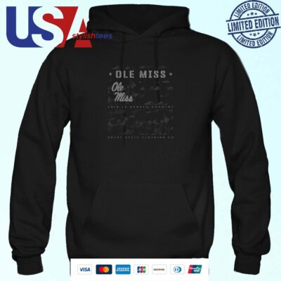 Ole Miss Rebels Camo Flag Panel Great State Clothing Co Hoodie