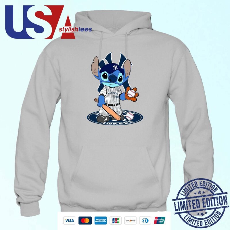 The Stitch Baseball New York Yankees Logo 2024 Hoodie