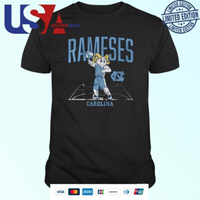 UNC Basketball Rameses Mascot T-shirt