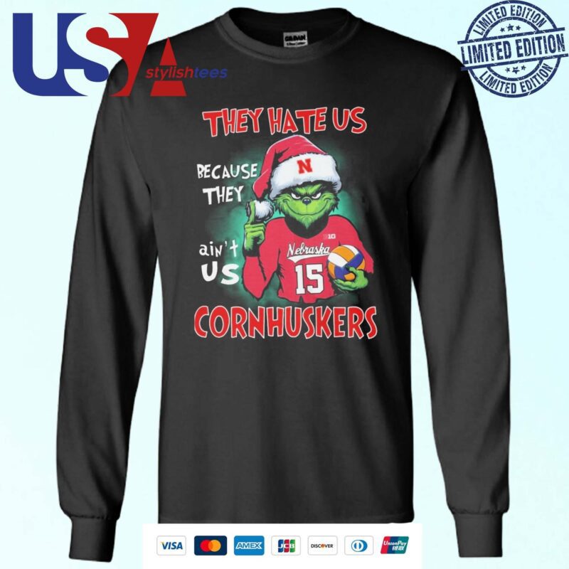 The Grinch They Hate Us Because Ain't Us Nebraska Cornhuskers 2024 Sweater
