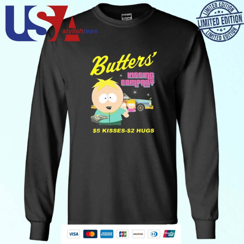 South Park Butters Kissing Company $5 Kisses $2 Hugs Sweater