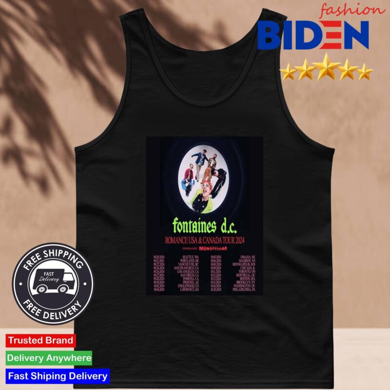 Fontaines DC Romance USA And Canada Tour 2024 Tank Top