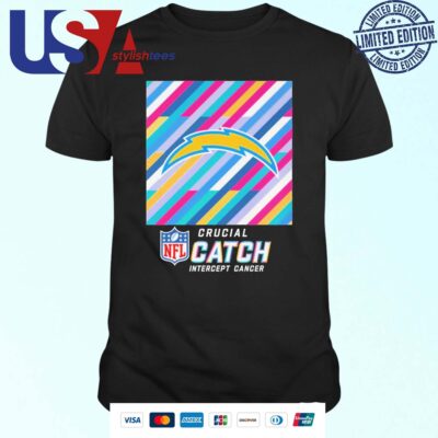 NFL Crucial Catch Intercept Cancer Los Angeles Chargers 2024 T-shirt