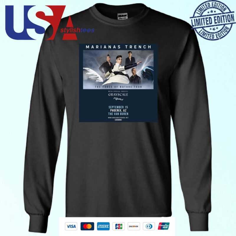 Official Marianas Trench Announce The Force of Nature Tour 2024 Sweater