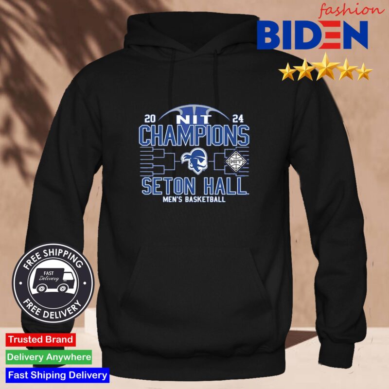 Seton Hall Pirates 2024 NCAA Men's Basketball NIT Champions Shirt Hoodie Den