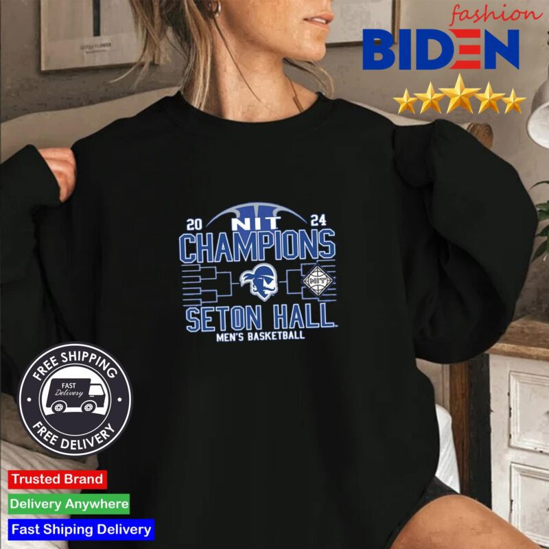 Seton Hall Pirates 2024 NCAA Men's Basketball NIT Champions Shirt Sweater Den
