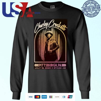 Official Charley Crockett At Stage AE in Pittsburgh PA July 15 2024 Sweater