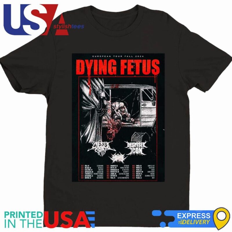 Dying Fetus European Fall Tour 2024 Tour Shirt