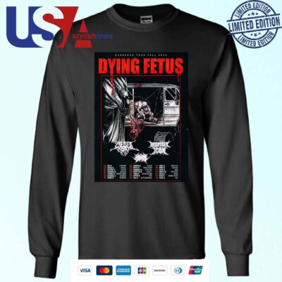 Dying Fetus European Fall Tour 2024 Tour Sweater