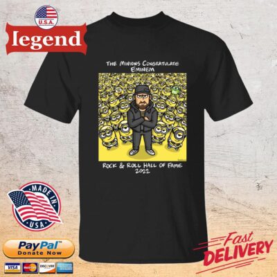 The minions congratulate eminem rock and roll hall of fame 2022 shirt