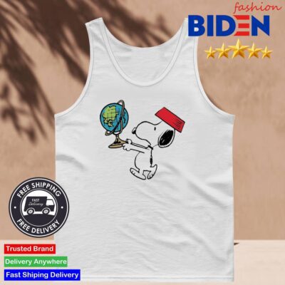 Snoopy Take Care Of The Planet Earth Day Tank Top