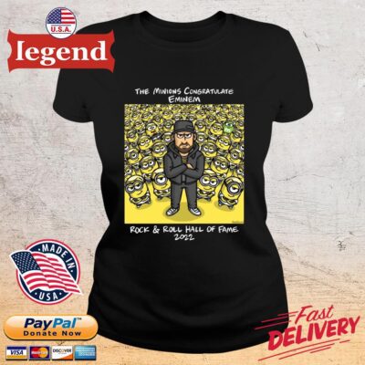 The minions congratulate eminem rock and roll hall of fame 2022 ladies den