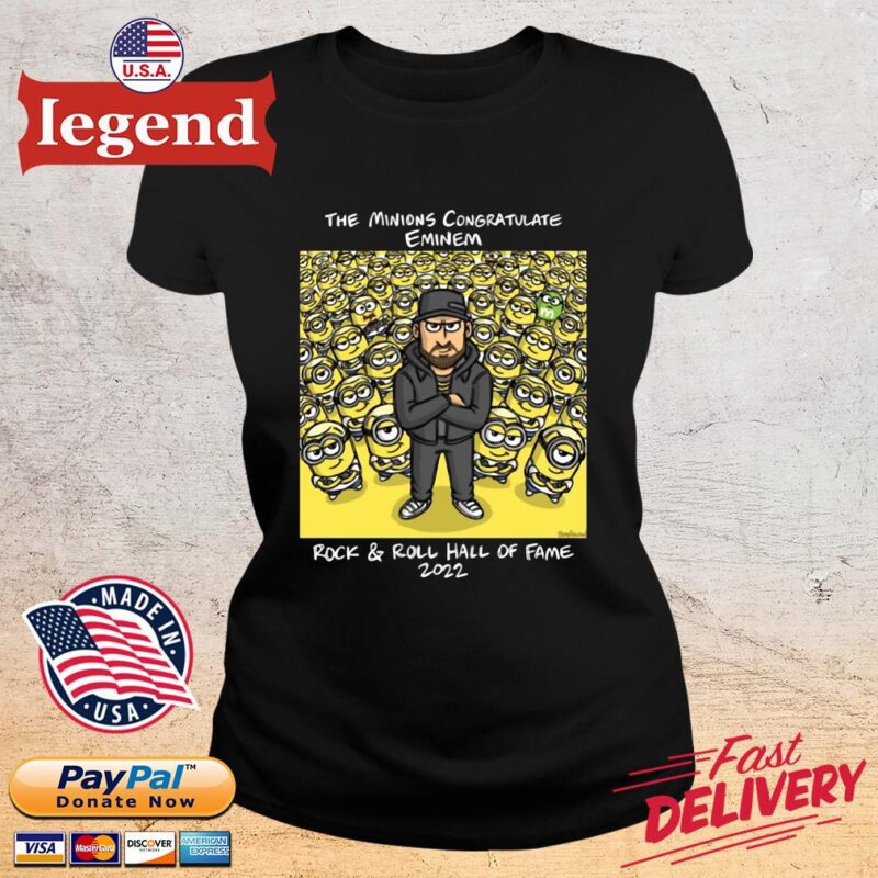 The minions congratulate eminem rock and roll hall of fame 2022 ladies den